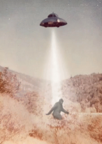 Big Foot Catched By Ufo GIF