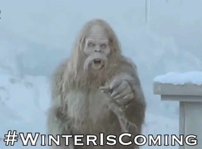 Big Foot Winter Is Coming GIF