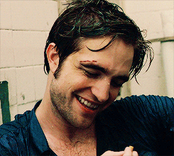 Big Grin Robert Pattinson Smoking GIF