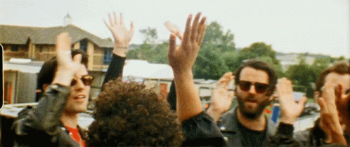 Big Guys Team High Five GIF