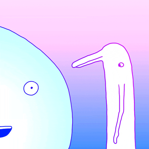 Big Head Animated Character Packs A Punch GIF