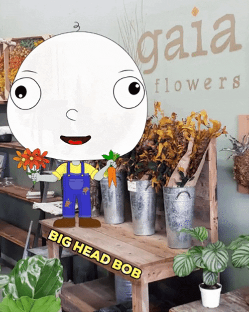 Big Head Bob Farming GIF