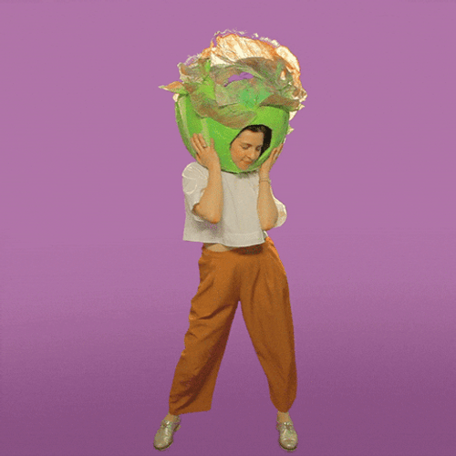 Big Head Charming Woman Dancing GIF