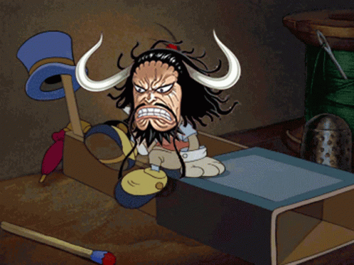 Big Head Kaido Going To Bed GIF