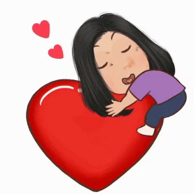 Big Heart Hugs Woman Love GIF
