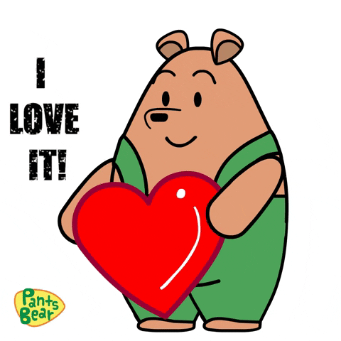 Big Heart I Love It Bear GIF