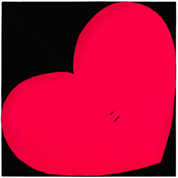 Big Heart Yawning Stretch GIF