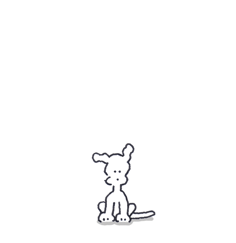 Big Hearts From Dog Doodle GIF