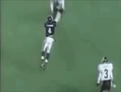 Big Hit Fall Intense Football Match GIF