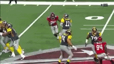 Big Hits Football Fail Defense Knock Down GIF