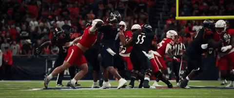 Big Hits Football Mid Air Catch Touchdown GIF