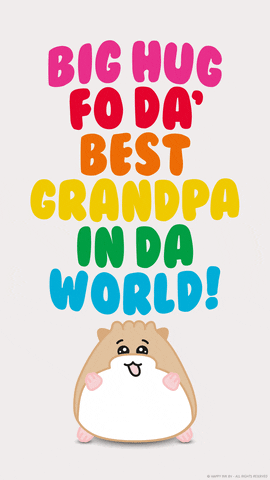 Big Hug For Grandpa GIF