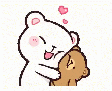 Milk And Mocha Bear Big Kiss GIF