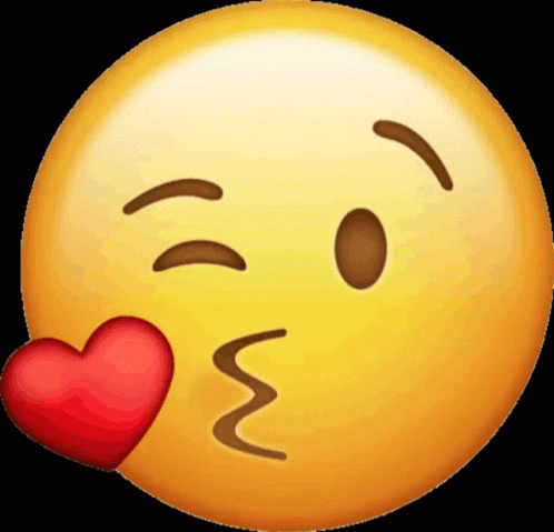Big Kiss Emoji GIF