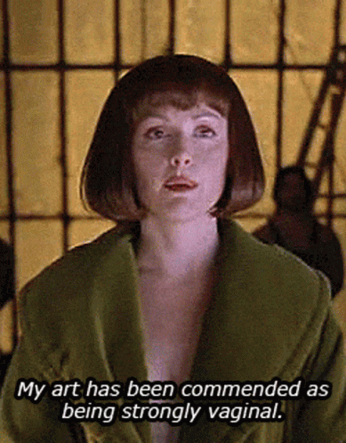 Big Lebowski Maude Lebowski's Art Being Strongly Vaginal GIF