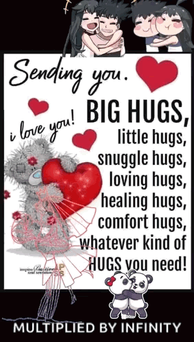 Big Little Snuggle Loving Healing Comfort Hugs