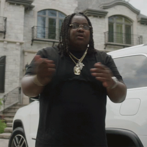 Big Man Doing Lets Get It Gesture GIF