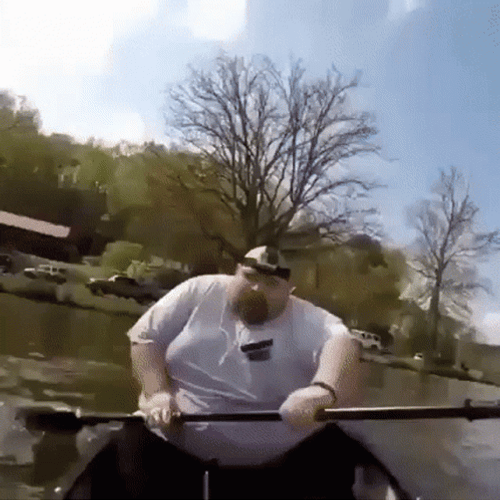 Big Man Funny Fishing GIF