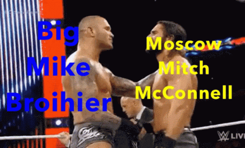 Big Mike Brohier and Moscow Mitch McConnell Wrestling