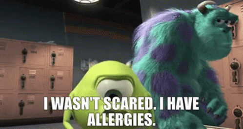Big Mike I Wasn't Scared I Have Allergies GIF