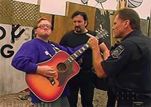 Big Mike Playing Guitar Trailer Park Boys GIF