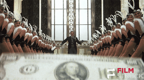 Big Money 100 Dollar Bill Close Up GIF
