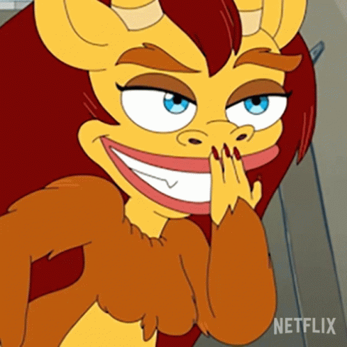 Big Mouth Connie Flying Kiss GIF