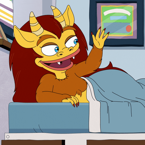 Big Mouth Connie Run Along Baby GIF