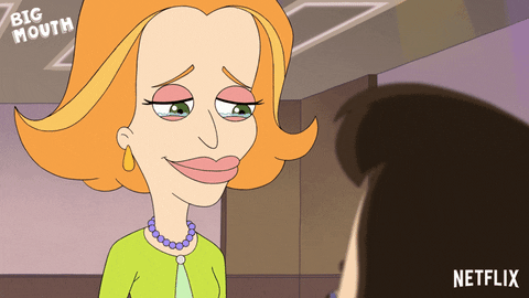 Big Mouth Diane Birch Blinking GIF
