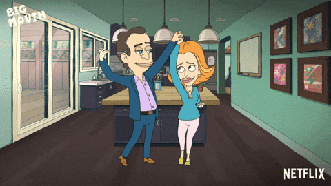 Big Mouth Diane Elliot Birch Dancing GIF