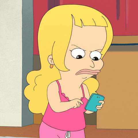 Big Mouth Frustrated Lola Skumpy Social Media GIF