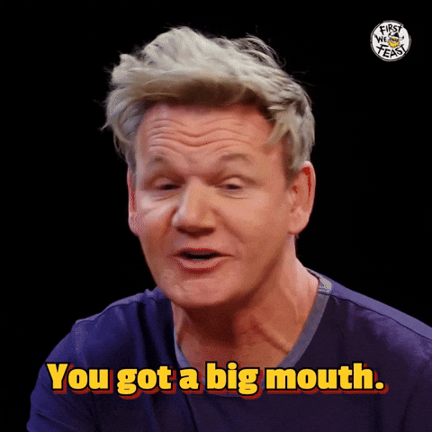 Big Mouth Gordon Ramsey Masterchef GIF