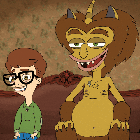 Big Mouth Hormone Monster Andrew Laughing GIF