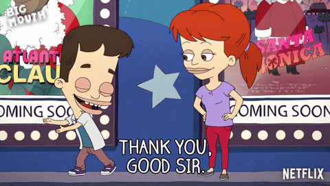 Big Mouth Jessi Glaser Thank You Sir GIF