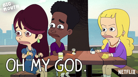 Big Mouth Lola Skumpy Oh My God GIF