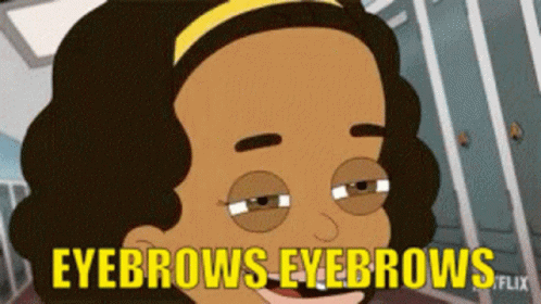 Big Mouth Missy Foreman Greenwald Twitching Eyebrows GIF