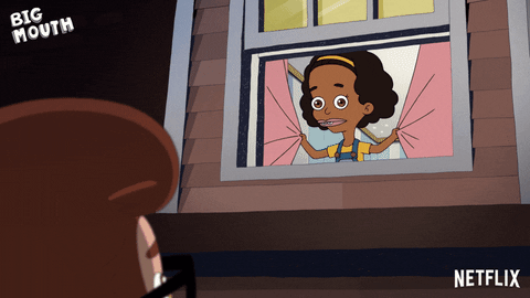 Big Mouth Missy Foreman Hiding GIF
