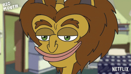 Big Mouth Naughty Hormone Monster Eyebrow Twitch GIF