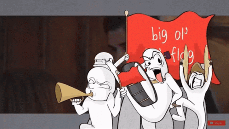 Big Of Red Flag GIF