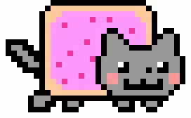 Big Running Poptart Cat GIF