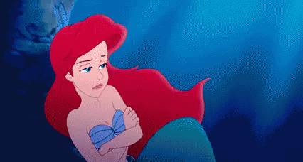 Big Sigh Angry Ariel GIF
