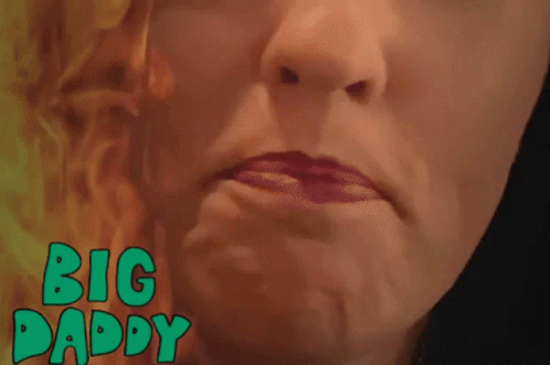 Big Sugar Daddy Flirty Red Lips GIF