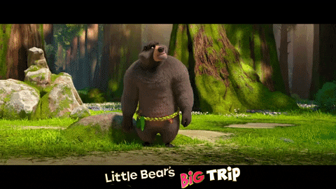 Big Trip John Grizzly Bear Waving GIF