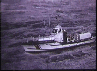 Big Waves Hit Coast Guard Boat GIF