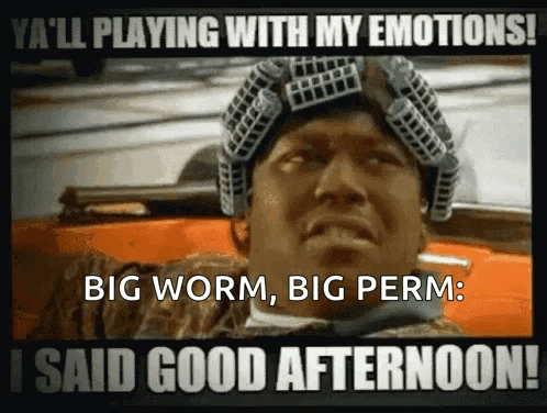 Big Worm Big Perm Meme GIF