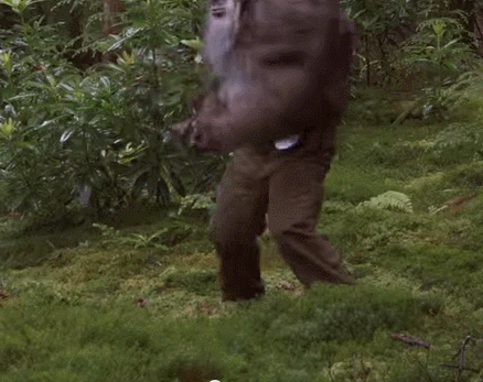 Bigfoot Vibing With Headphones GIF
