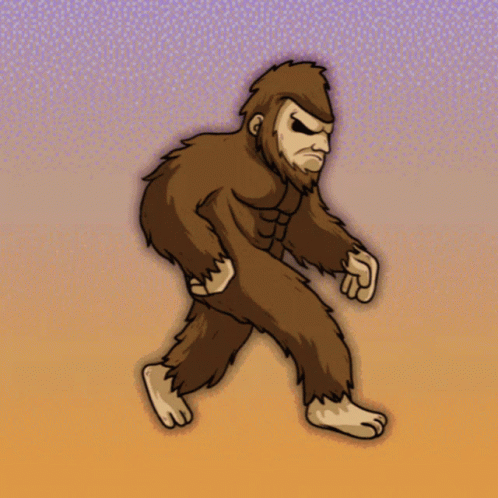Bigfoot with Beard on Purple