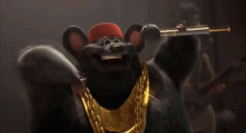 Biggie Cheese Holding Microphone GIF