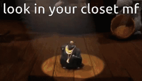 Biggie Cheese Look In Your Closet GIF