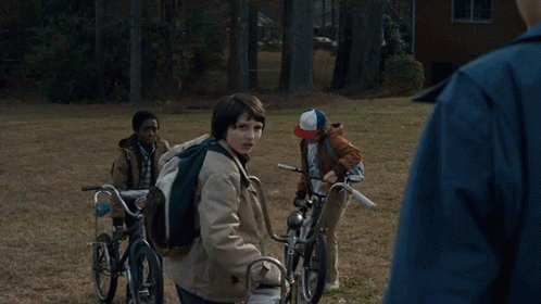 Stranger Things Bike Riding Will Byers GIF